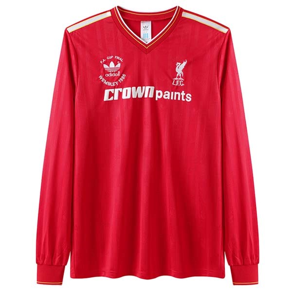 Camiseta Liverpool 1ª Kit ML Retro 1985/86